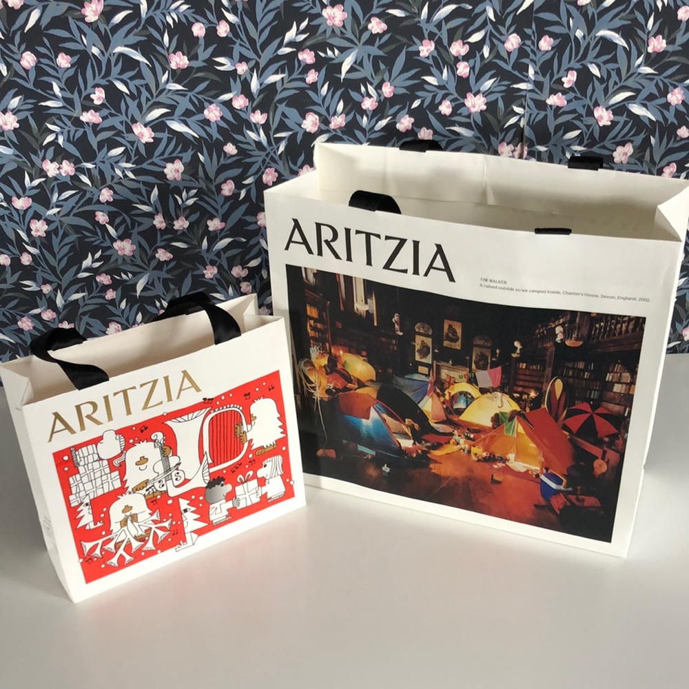 2 Aritzia shopping bags